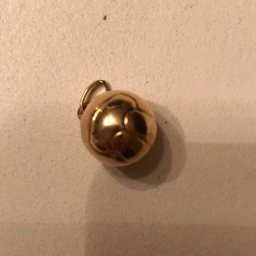 18K gold soccer ball charm
